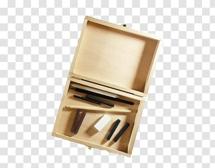 Pencil Box Drawing Wood Sketch - Storage Transparent PNG
