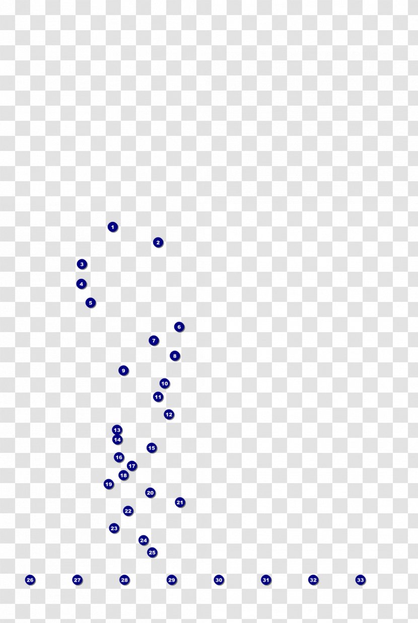 Line Point Font - Text - Blue Dots Transparent PNG