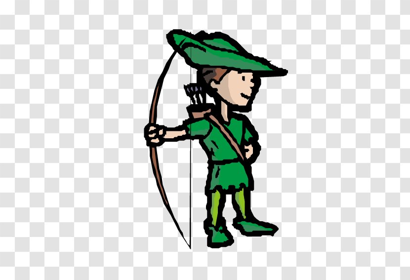 Robin Hood Little John Clip Art - Hat - A Green Dress Archery Transparent PNG