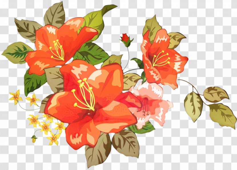 Bouquet Of Flowers Drawing - Cut - Still Life Rhododendron Transparent PNG