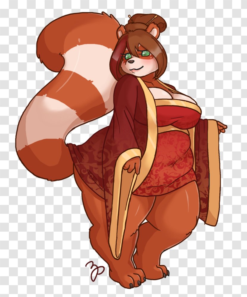 Bear Giant Panda Red Furry Fandom - Cartoon Transparent PNG
