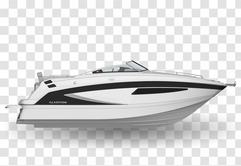 Motor Boats Yacht Glastron Watercraft - Vehicle - Black Boat Transparent PNG
