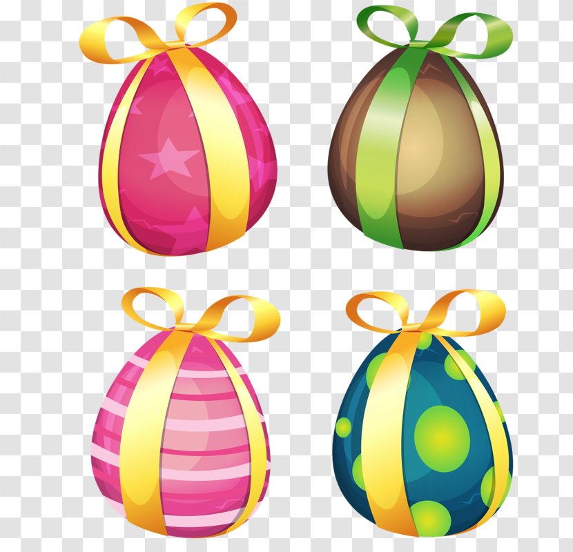 Easter Bunny Egg Illustration - Hand-painted Eggs Transparent PNG