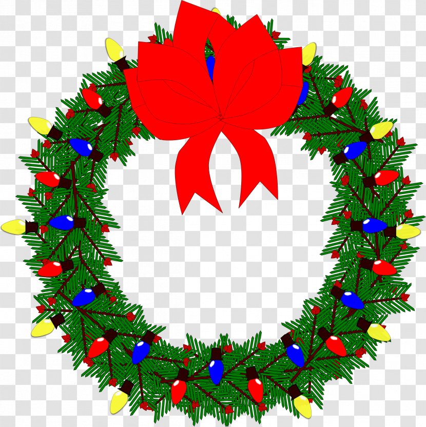 Christmas Wreath Garland Clip Art - Tree Transparent PNG