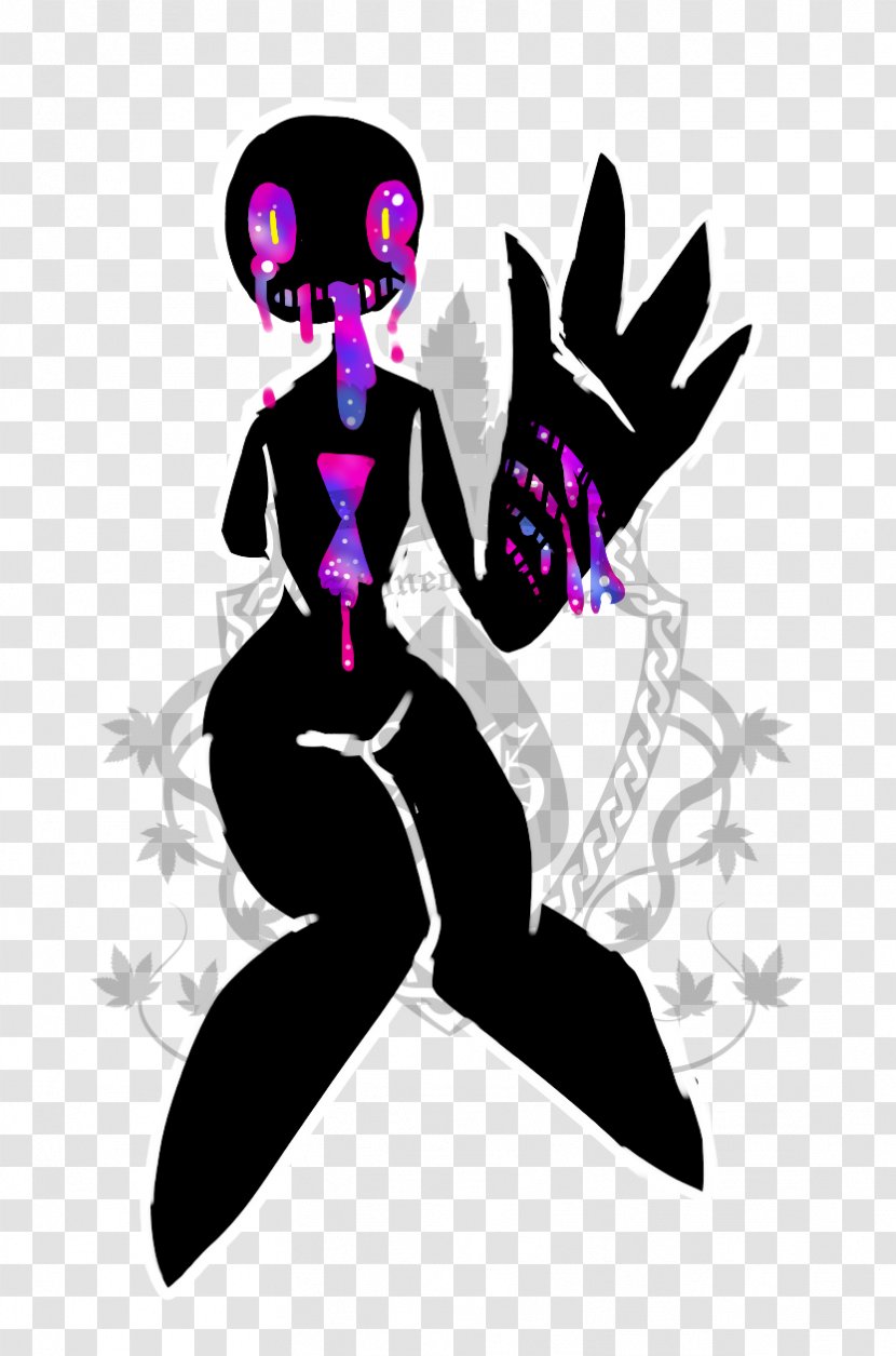 Illustration Clip Art Purple Silhouette Legendary Creature - Black Star And Tsubaki Hug Transparent PNG