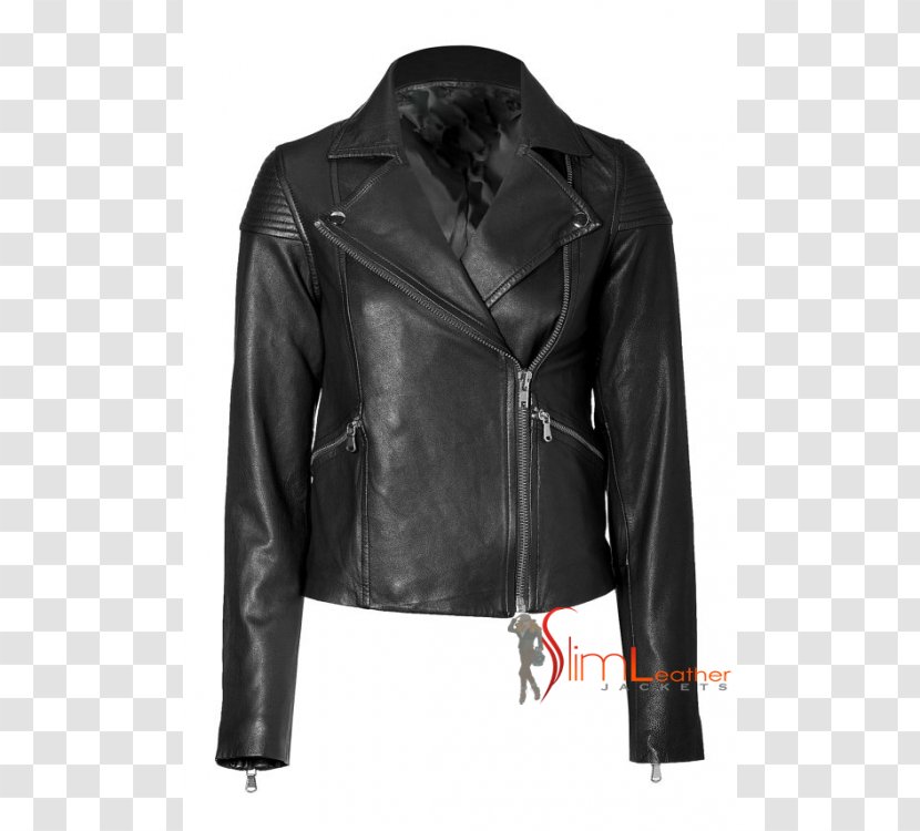 Leather Jacket Clothing Coat - Zipper Transparent PNG
