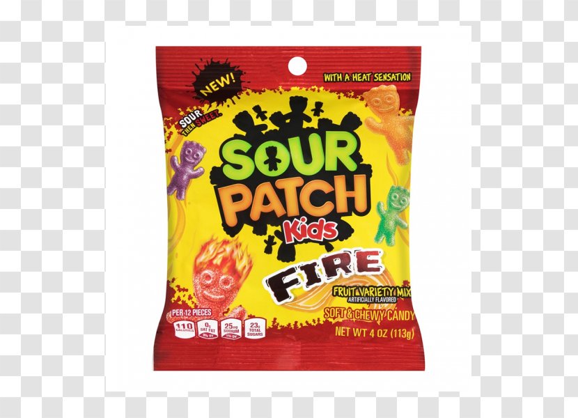 Sour Patch Kids Fire Fat Free Soft Candy Food - Fizz Transparent PNG