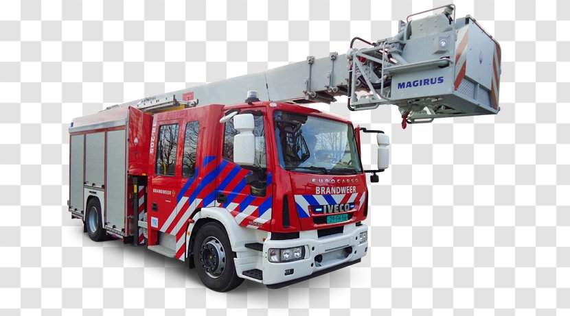 Fire Engine Magirus Iveco Car Department - Multistar - Engineering Vehicles Transparent PNG