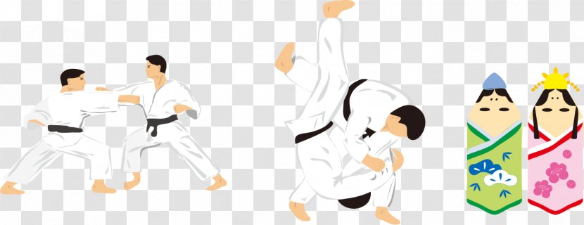 Japan Illustration - Information - Men Wrestling Vector Elements Transparent PNG