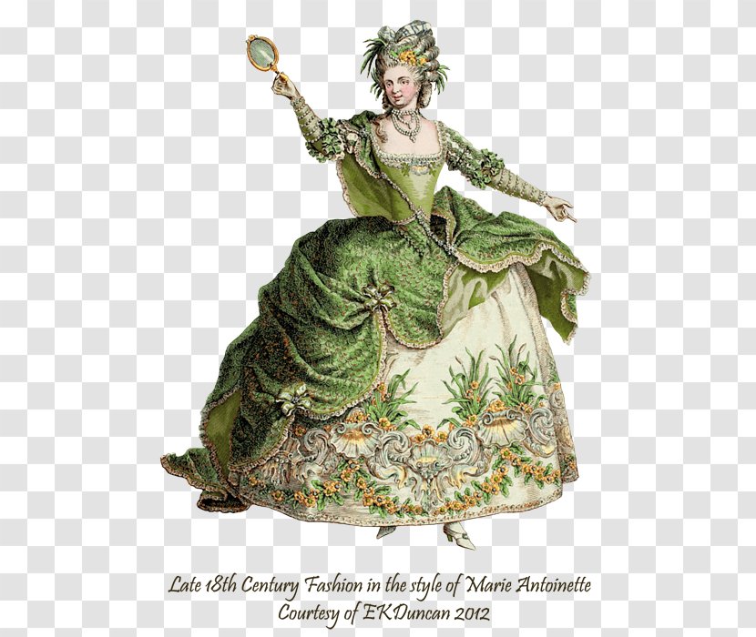 Fashion Plate 18th Century Galerie Des Modes Et Costumes Français - Dress Transparent PNG