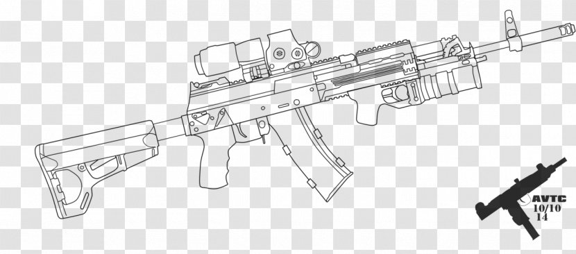 Trigger Firearm AK-12 AK-47 AK-74 - Silhouette - Ak 47 Transparent PNG