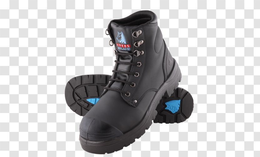 Steel-toe Boot Steel Blue Thermoplastic Polyurethane - Synthetic Rubber Transparent PNG