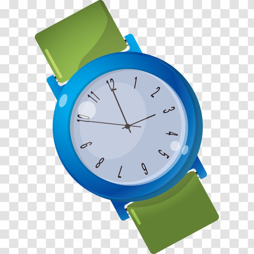 Watch Clock Blue - Strap - Watches Transparent PNG