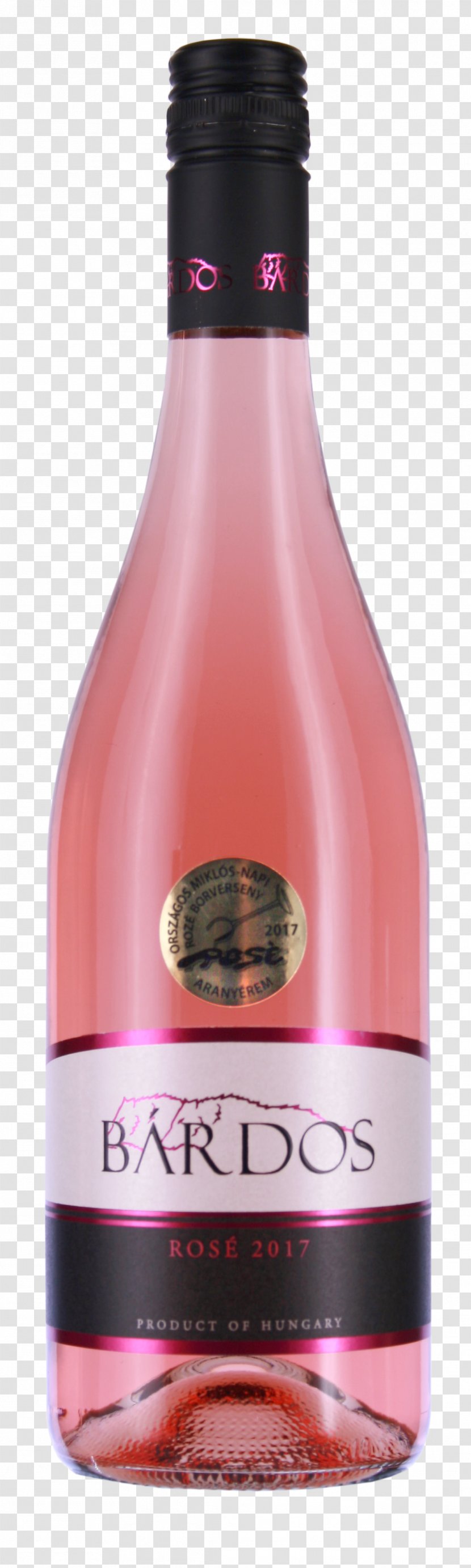 Wine Blaufränkisch Liqueur Pinot Noir Rosé - Glass Bottle Transparent PNG