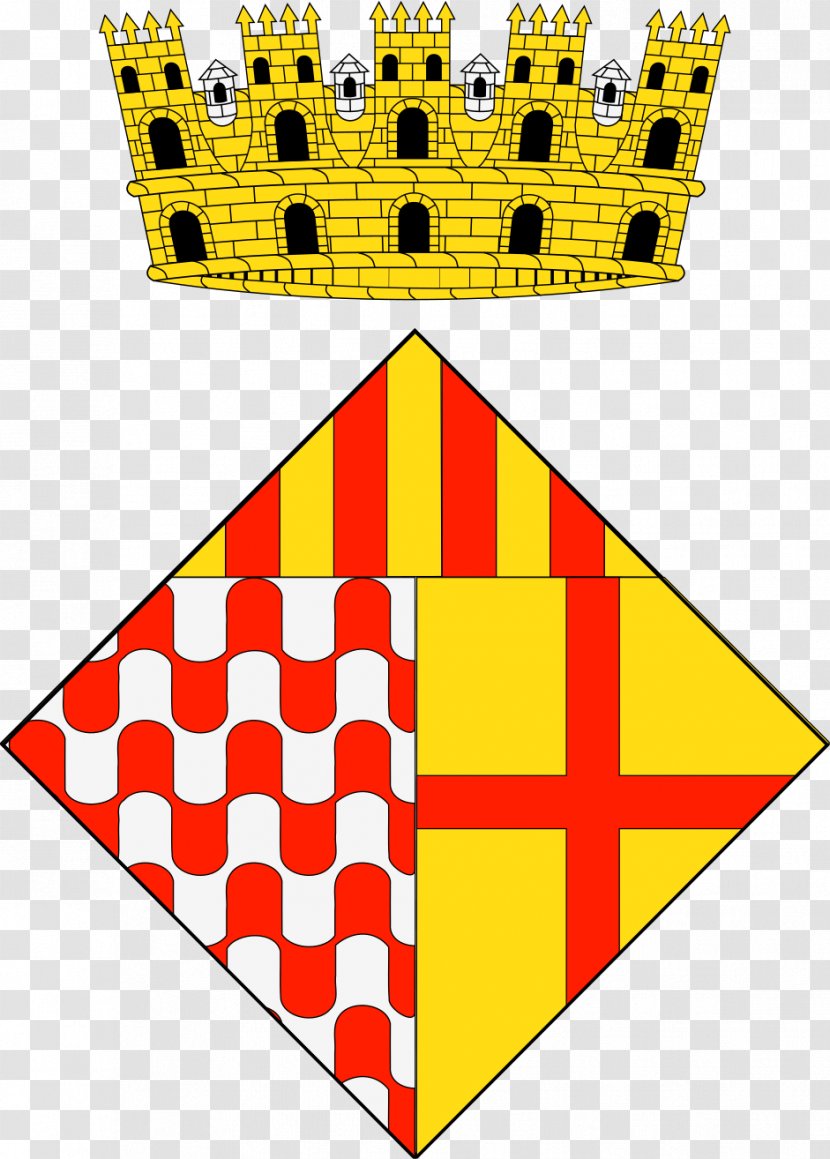 Banyoles Escut De Terrassa Valls Coat Of Arms - Catalan Wikipedia - Triangle Transparent PNG