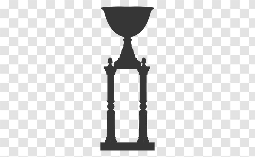 Trophy Silhouette - Black And White Transparent PNG