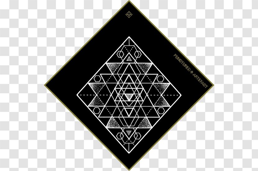 Symmetry Triangle Brand Pattern - Sri Yantra Image Download Transparent PNG