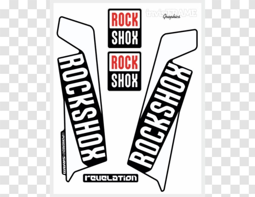 Logo RockShox Decal Sticker - Text - Bicycle Forks Transparent PNG