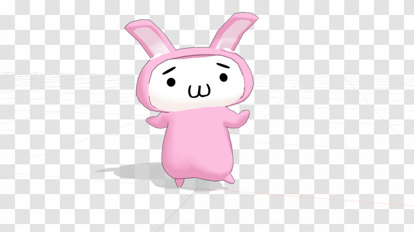 Easter Bunny Technology Pink M - Animated Cartoon Transparent PNG