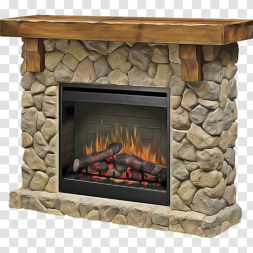 Hearth Fireplace Heat Flame Wood-burning Stove Transparent PNG