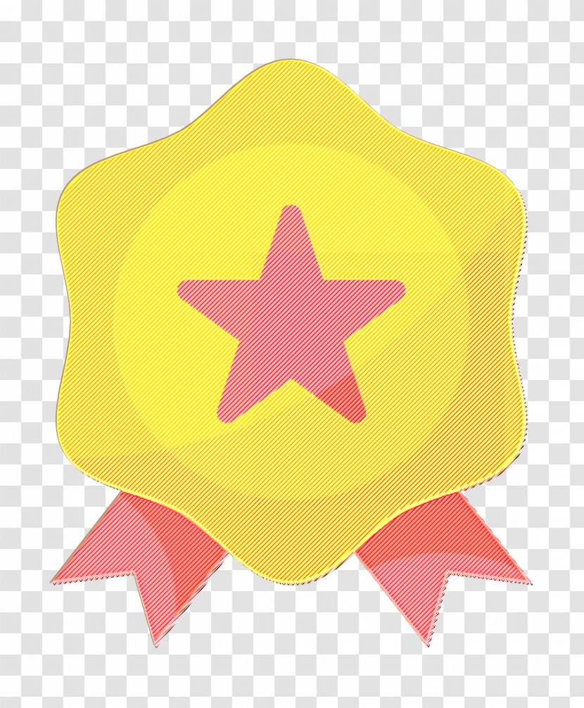 Award Icon Medal Business - Yellow - Sticker Label Transparent PNG
