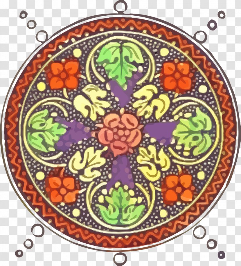 Flower Visual Arts Floral Design - Window - Red Wine Mandala Transparent PNG