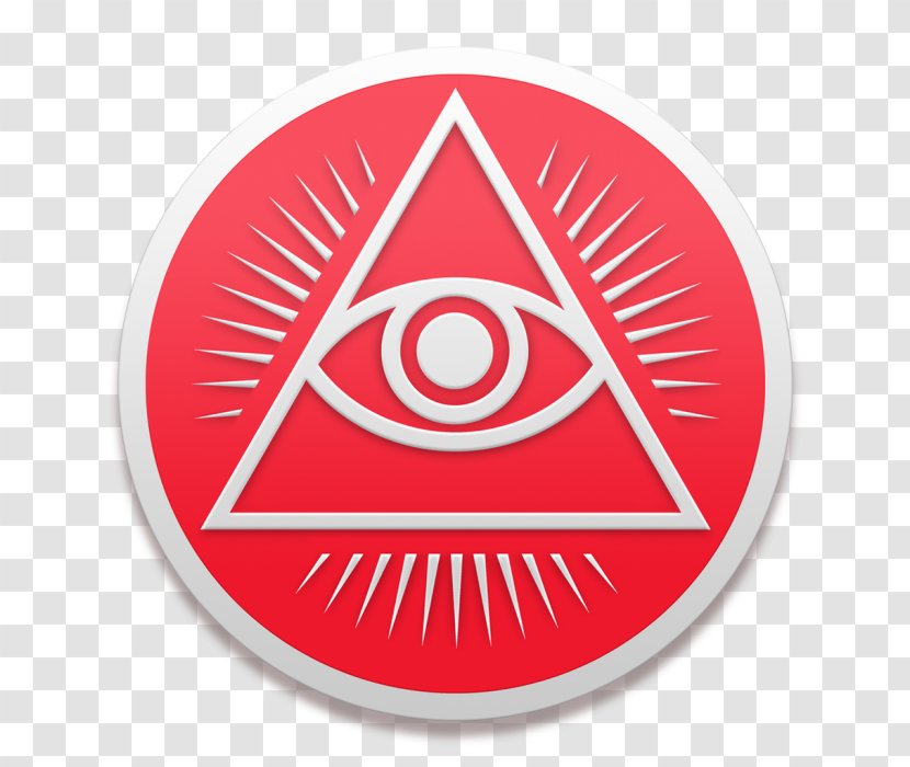 Logo Organization - Red - Eye Of Providence Transparent PNG