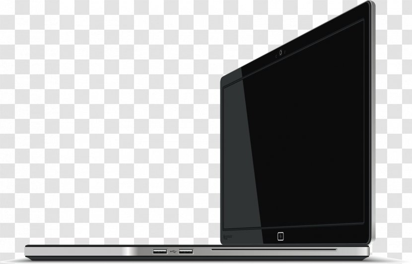 Laptop Computer Monitor Glossy Display Flat Panel Transparent PNG