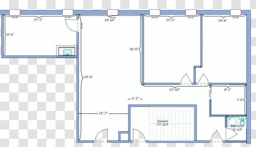 Floor Plan Line Point Angle - Land Lot Transparent PNG
