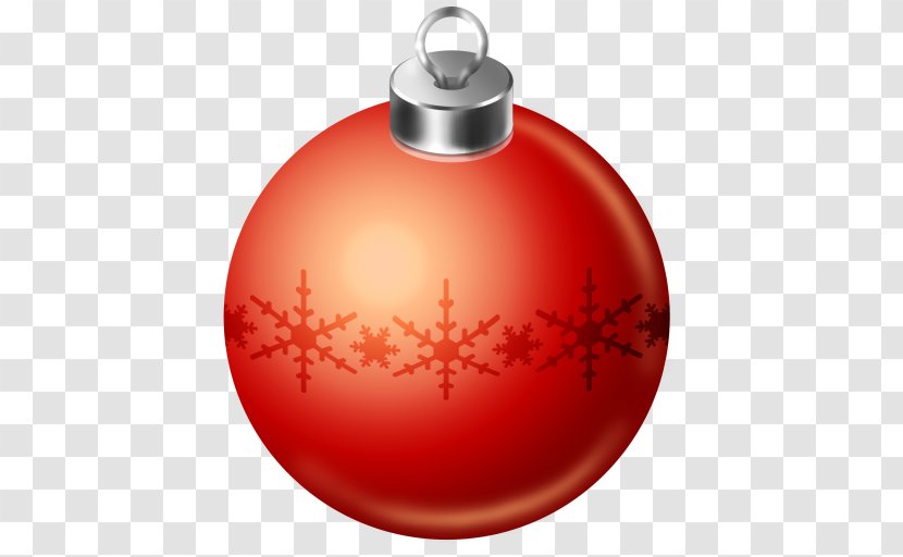 Orange Christmas Ornament Decoration - Bombka - Ball Transparent PNG