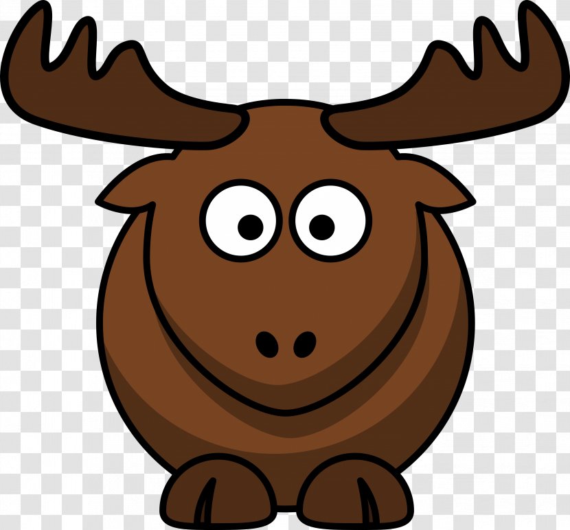 Elk Moose Cartoon Clip Art - Free Content - Clipart Transparent PNG