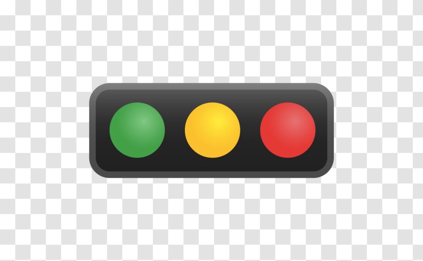 Traffic Light Horizontal Plane Emoji - Amber Transparent PNG