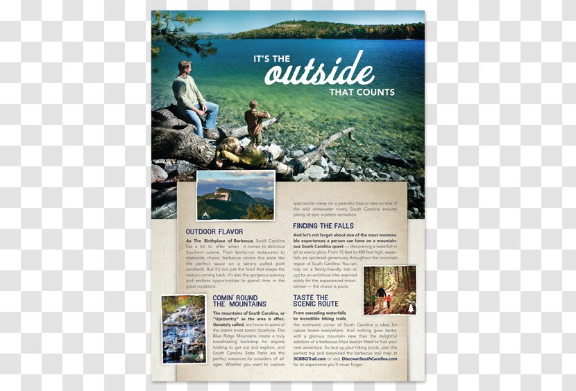 Advertising Tourism South Carolina Advertorial Magazine - Display - Travel Ads Transparent PNG