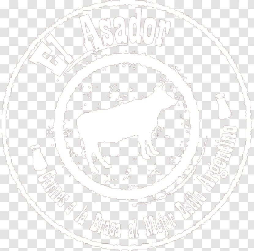 Brand White Sketch - Line Art - Asado Transparent PNG