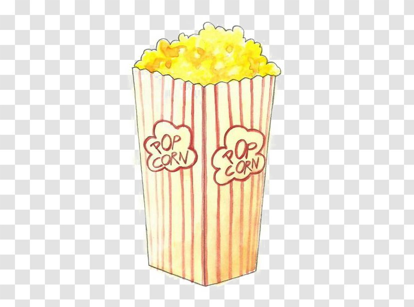 Popcorn Drawing Cinema Clip Art - Flavor - Cartoon Transparent PNG