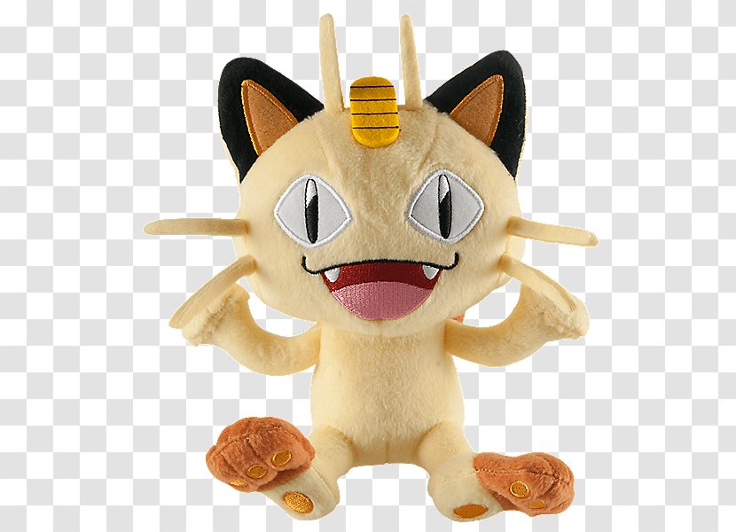 Ash Ketchum Pokémon GO Meowth Pikachu Plush - Toys Transparent PNG