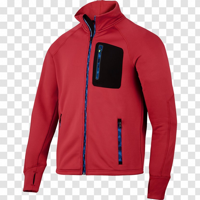 Hoodie Workwear Jacket Polar Fleece Clothing - Snickers Transparent PNG