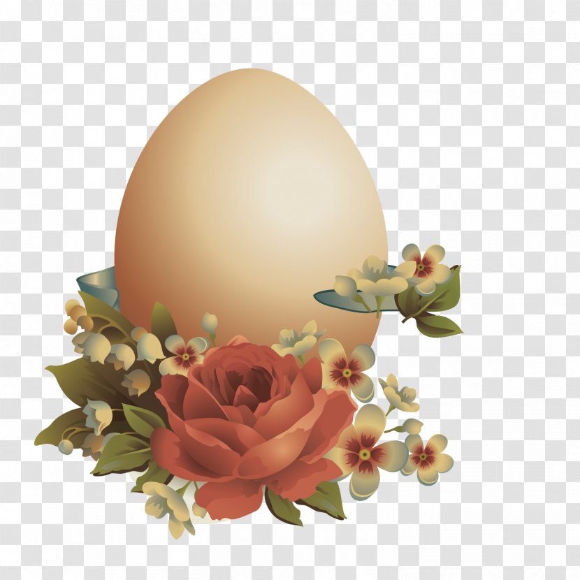 Thanksgiving Flowers Decorated With Eggs - Egg - Easter Transparent PNG