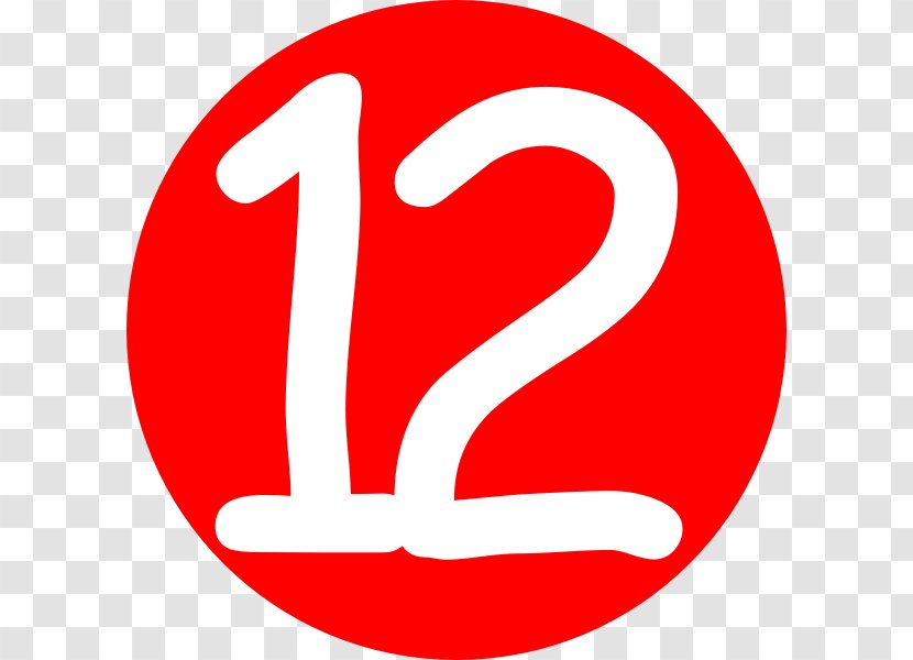 Number Clip Art - Trademark - Pictures Of The 12 Transparent PNG