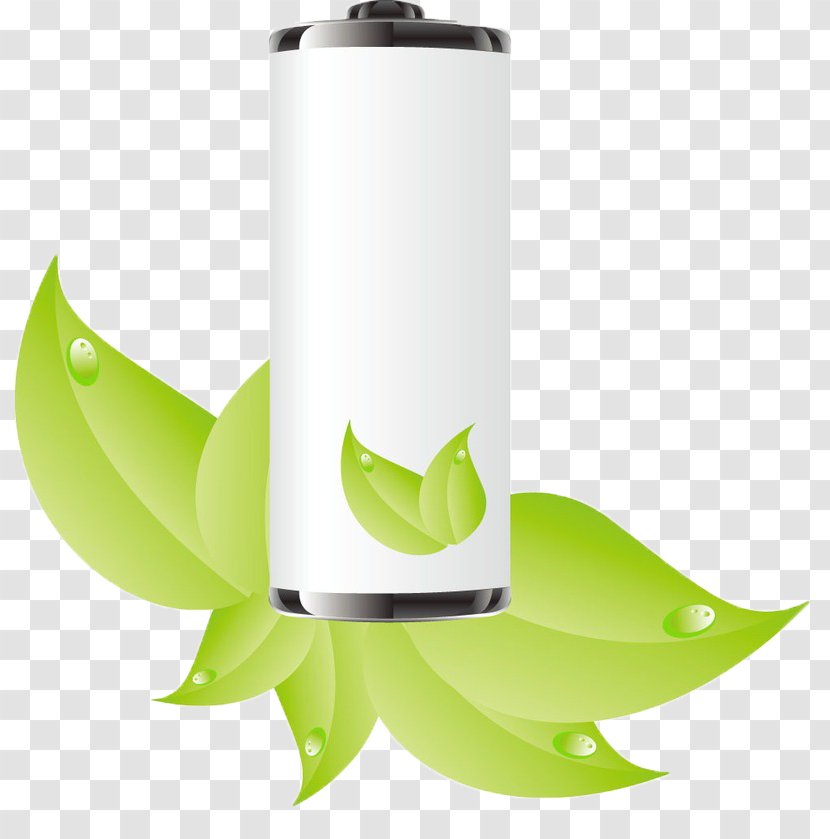 Euclidean Vector - Leaf - Green Leaves Plus Battery Clip Buckle Free Transparent PNG