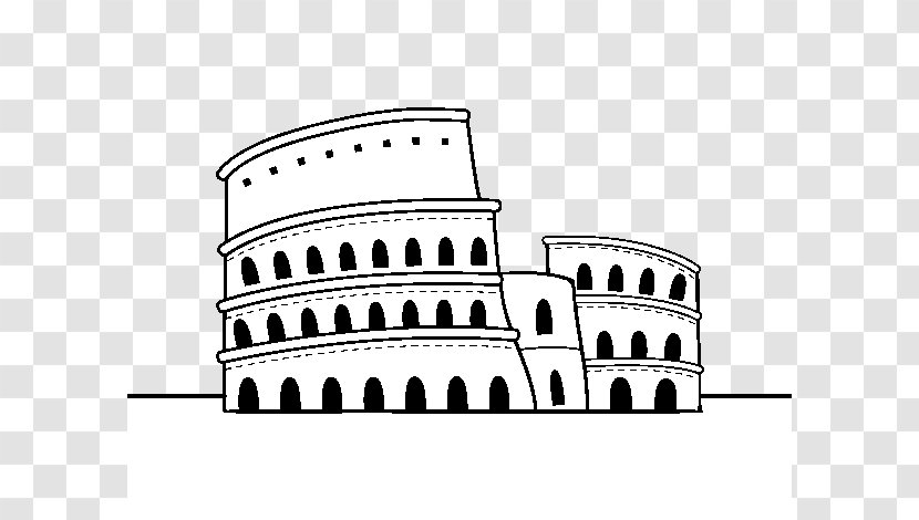 Colosseum Drawing Coloring Book Image Transparent PNG