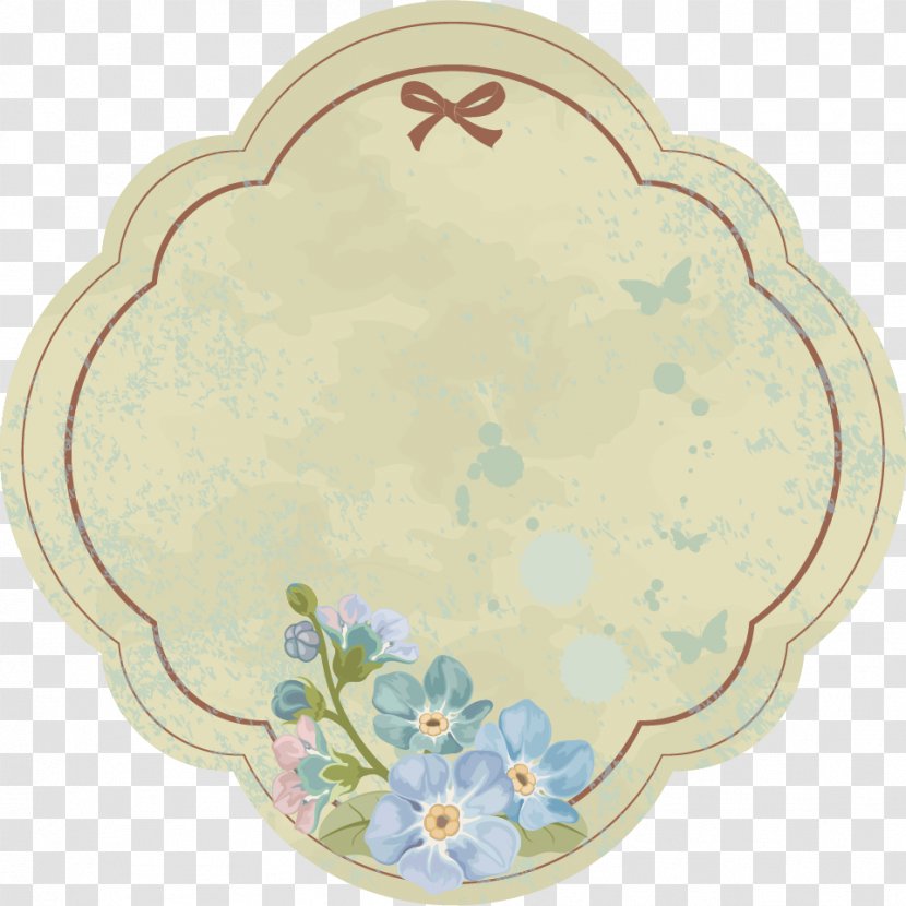 Plate Tableware Carnation Couvert De Table Platter - Flower - Button Transparent PNG