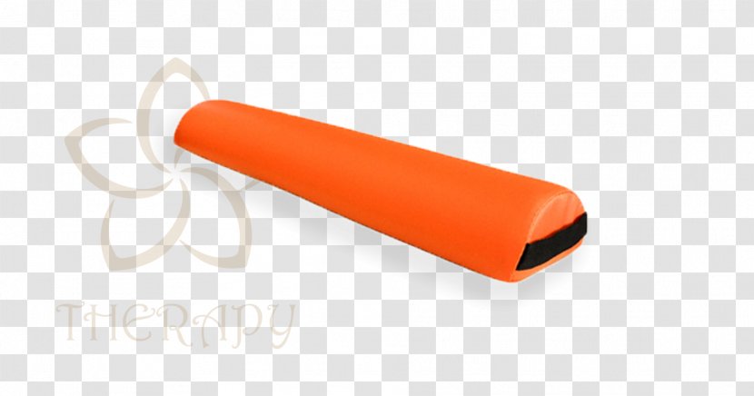 Bolster Orange Pillow Zipper - Foot - Half Transparent PNG