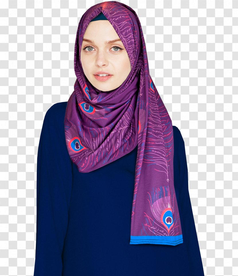 Hijab Designer Fashion Purple - Art Transparent PNG