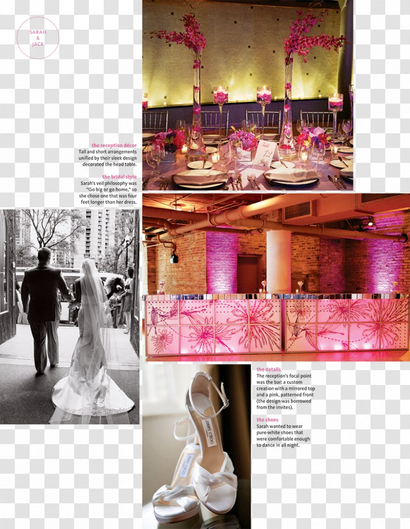 Big City Bride Magazine XO Group Inc. Wedding - Pink - Interior Design Transparent PNG