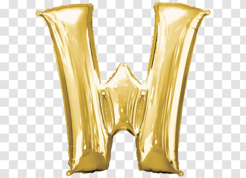 Mylar Balloon Gas Gold Letter Transparent PNG