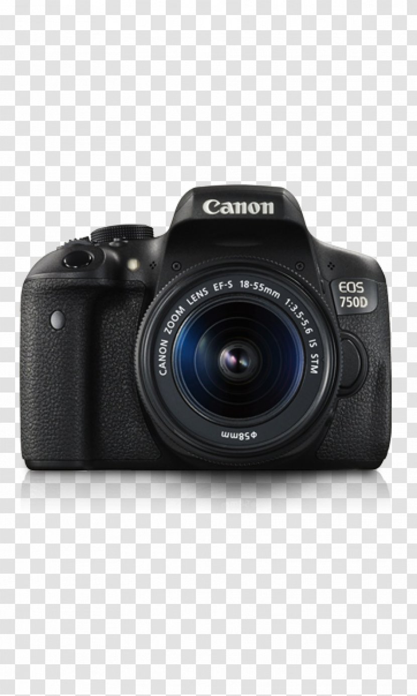 Canon EOS 750D EF-S Lens Mount 18–135mm 18–55mm Digital SLR - Camera Transparent PNG