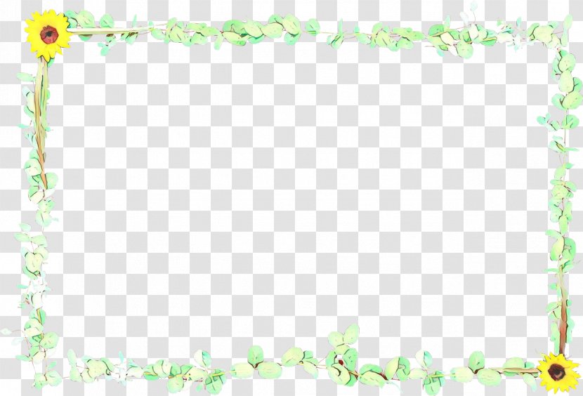 Watercolor Background Frame - Green - Rectangle Picture Transparent PNG