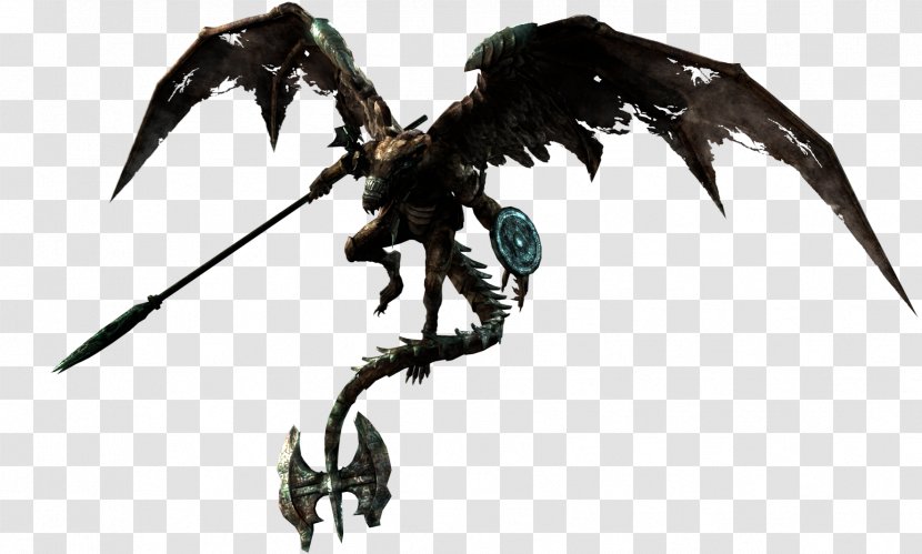 Dark Souls Gargoyle Boss Dragon FromSoftware - Video Game Transparent PNG