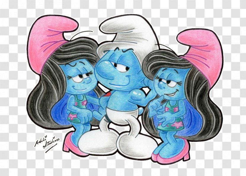 Smurfette Hefty Smurf Papa The Smurfs - Cartoon Transparent PNG